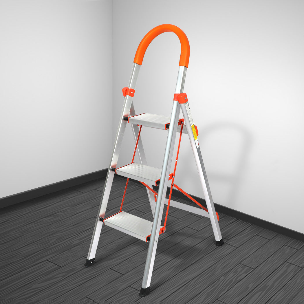 3 Step Ladder Folding Aluminium