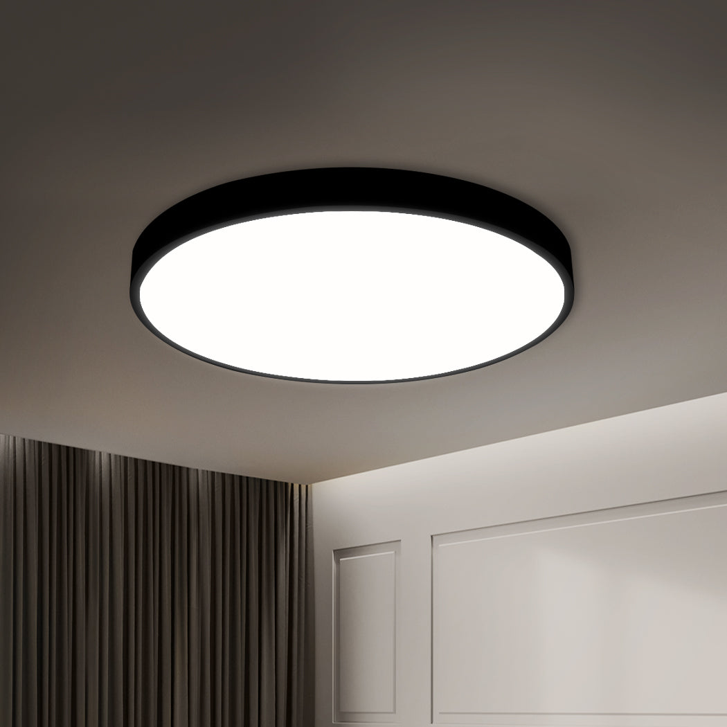 Black Slim LED Ceiling Downlight 18W Ultra Thin 5CM Panel