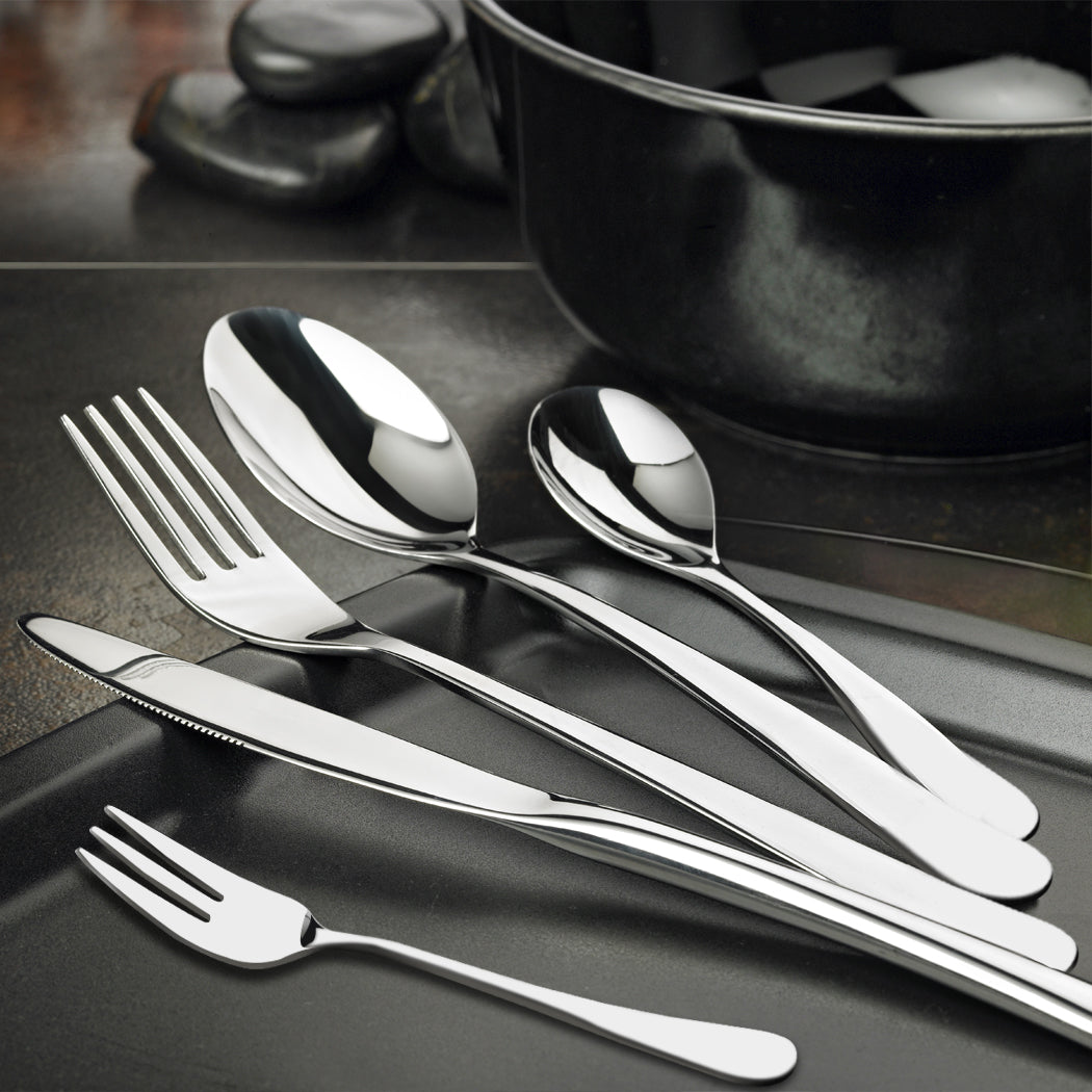 Cutlery Set Stainless Steel 30PCS Silver
