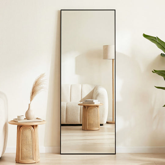 Full Length Mirror 165x60cm Black Floor Wall