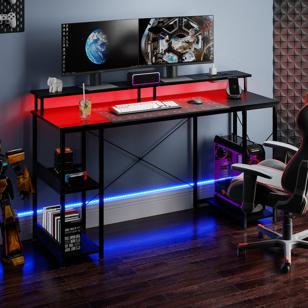 Gaming Desk Computer Table 140cm 140x48x86.5cm