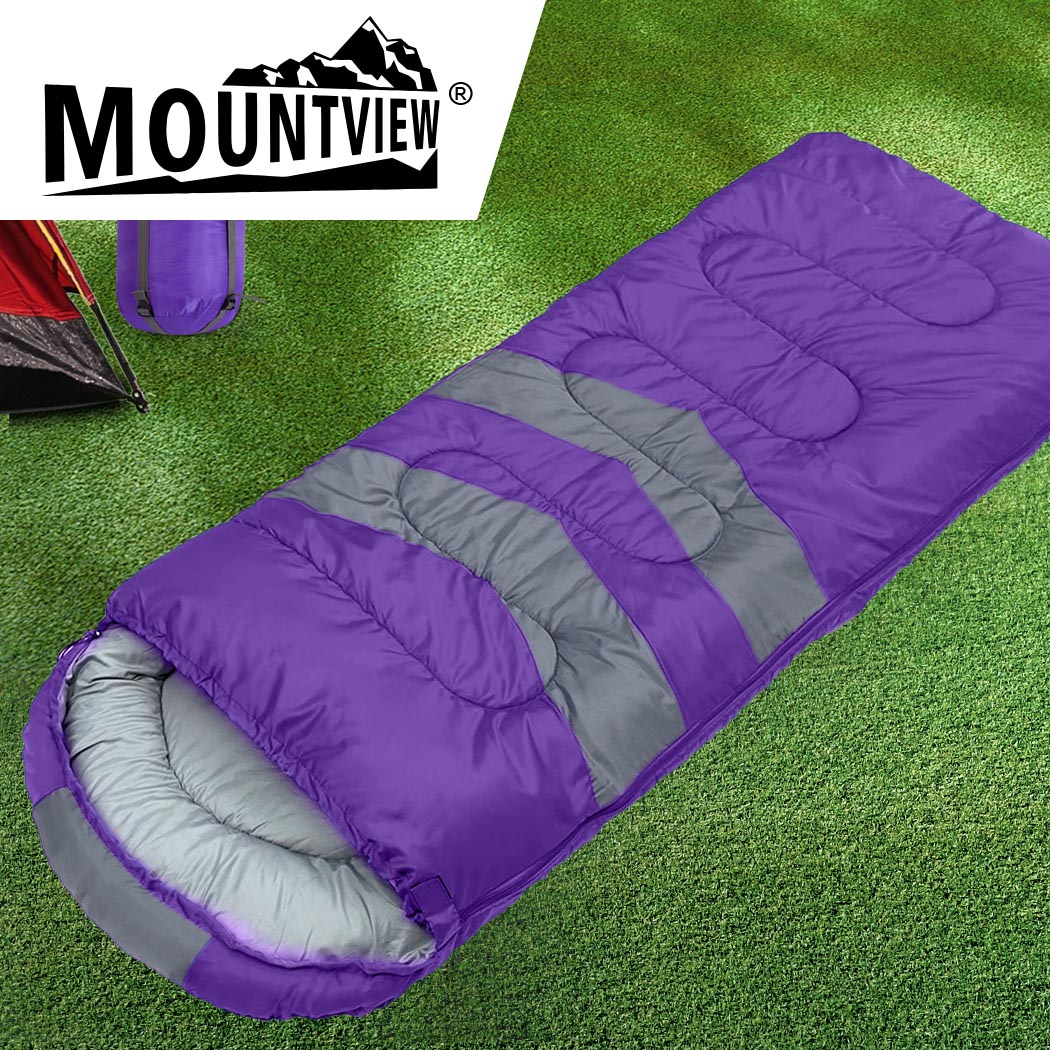 Single Sleeping Bag Bags Outdoor Purple
