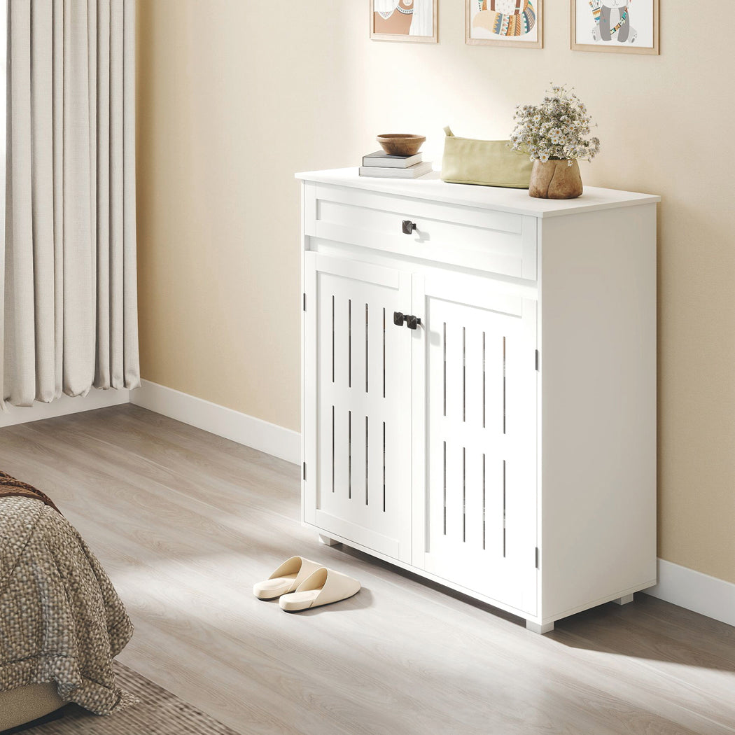 Shoe Cabinet Storage White 78x37x85.5cm