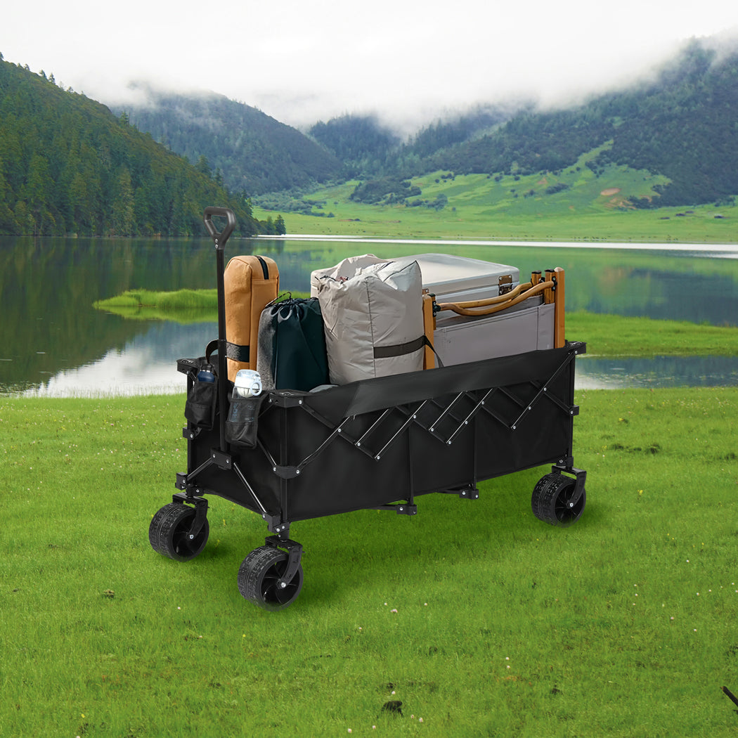 Folding Wagon Cart 300L 126x108x61.6cm