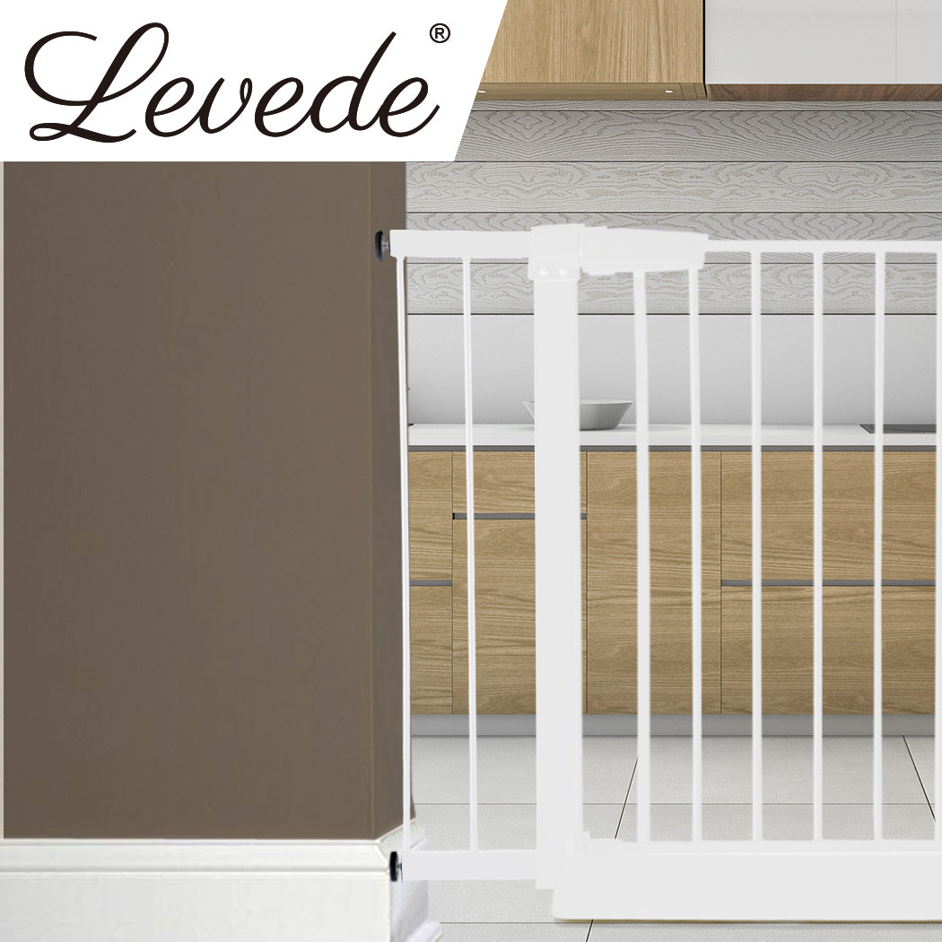 Baby Safety Gate Adjustable Pet White 10cm Extension | Kids Security