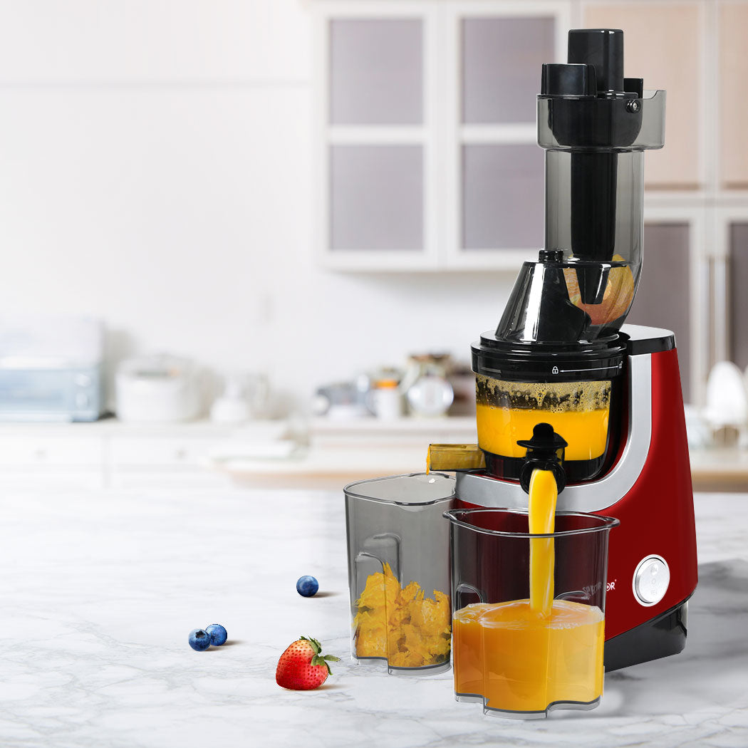 Minimalist Cold Press Slow Juicer Whole Red  Soft Cushion Classic with id4