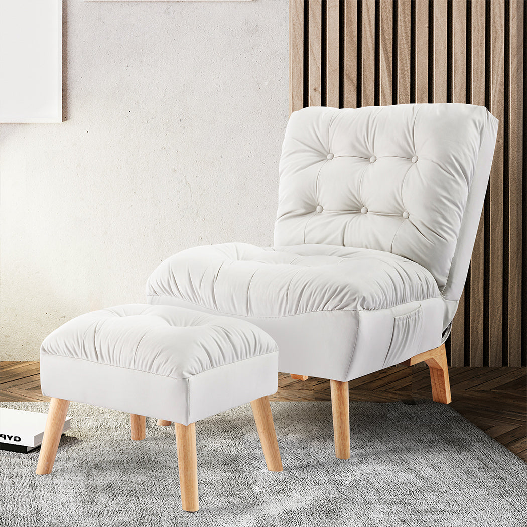 Premium Sofa Ottoman Set Accent Recliner  Scandi Inspired Design with id20 - photo 8