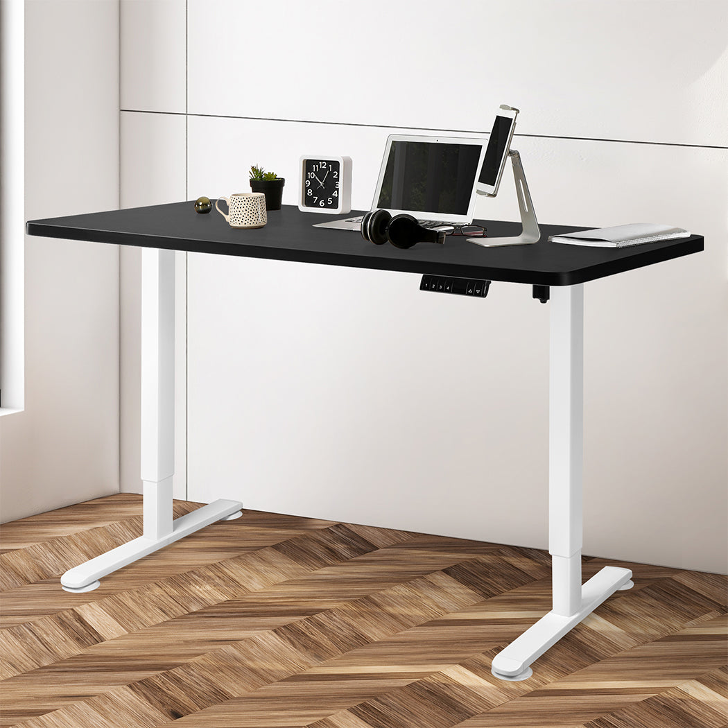 Versatile Motorised Standing Desk Height 120cm Black 800x 1.5MM