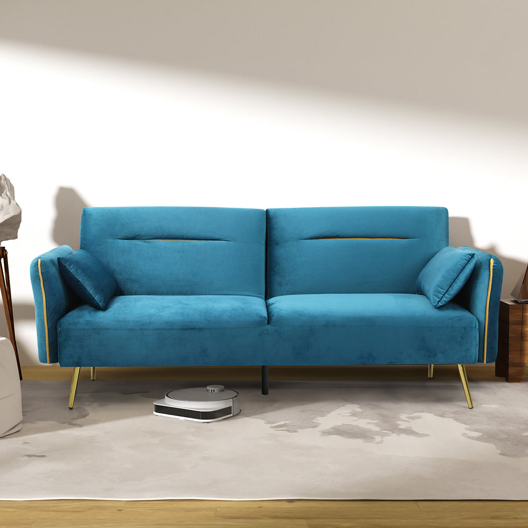 Versatile 3-Seater Sofa Bed Convertible Adjustable Height Classic