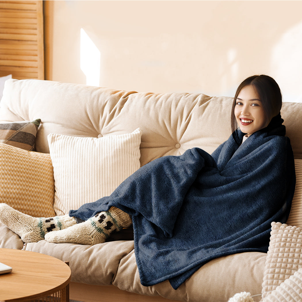 Premium Electric Throw Blanket Heated Timer Bedding Washable Warm with id2&3 - photo 8