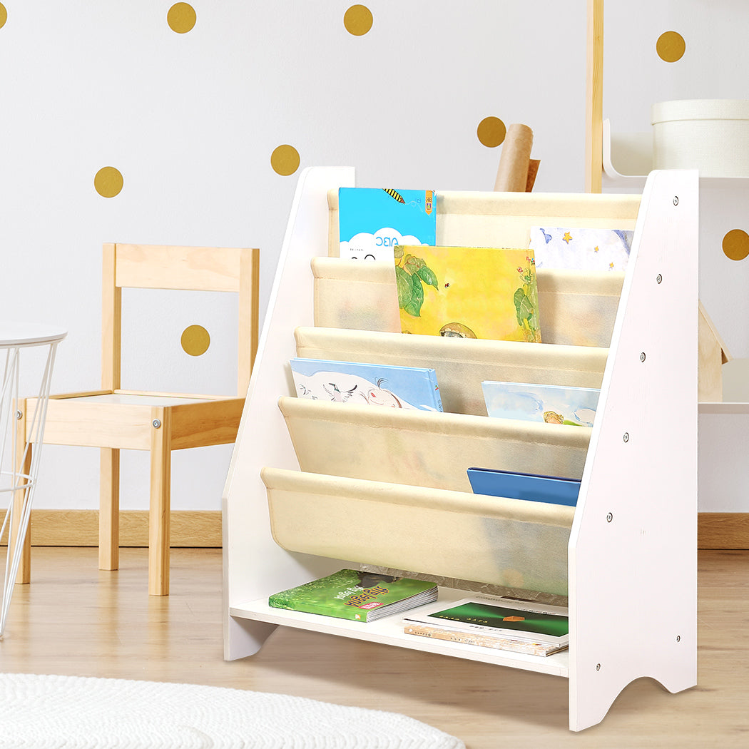 Kids Bookshelf Bookcase Magazine Rack Wooden Organiser Shelf Rack Children