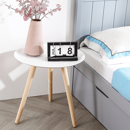Side Table Coffee Bedside End White - Modern