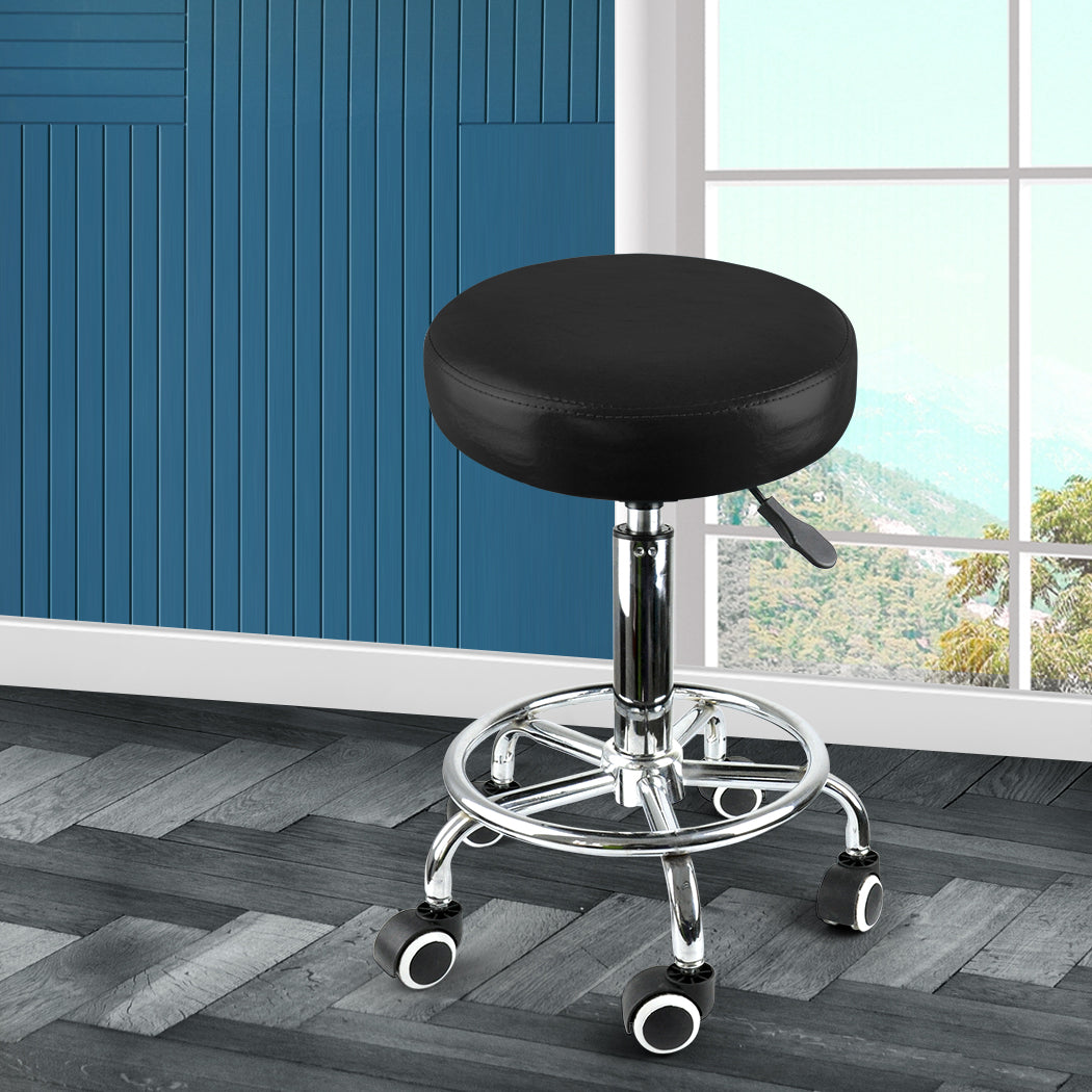 Salon Stool Swivel Bar Stools Black