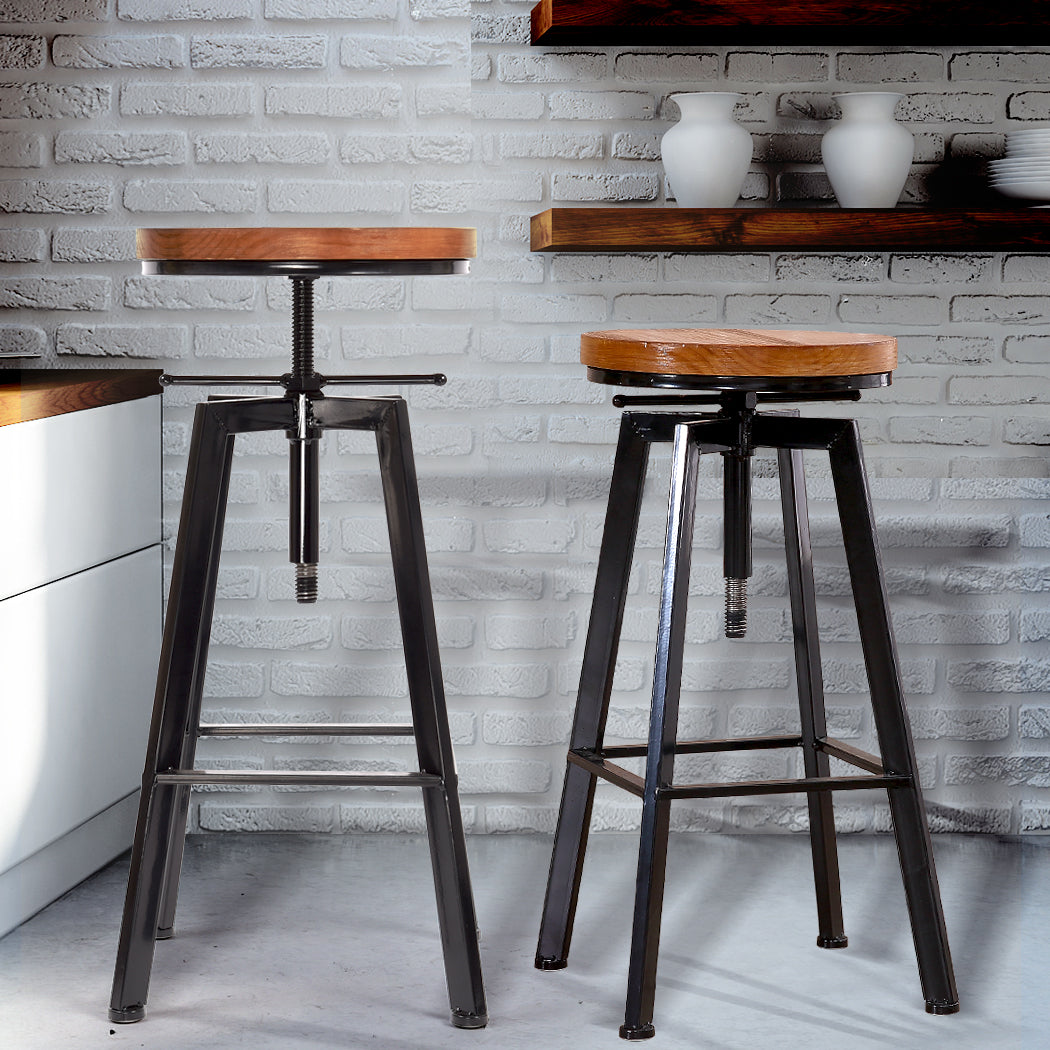 2x Bar Stools Industrial Kitchen