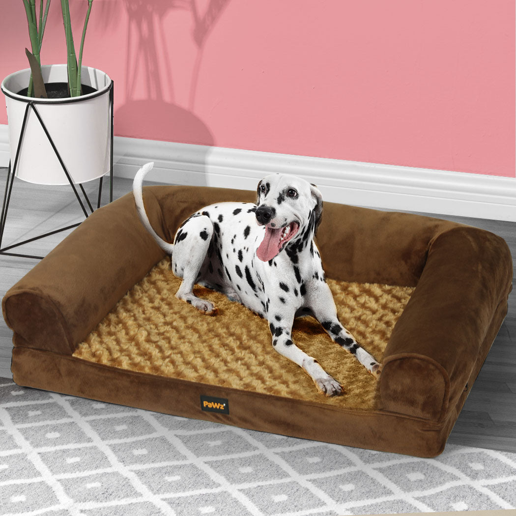 Pet Bed Sofa Dog Bedding Soft Warm XL Blue X-Large
