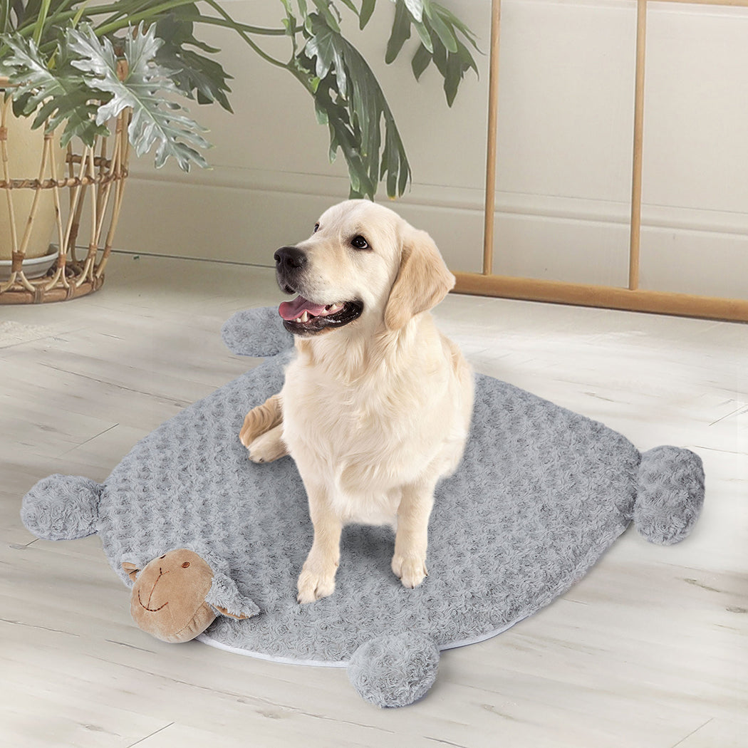 Pet Bed Cat Calming Beds Dog Squeaky L Grey Large