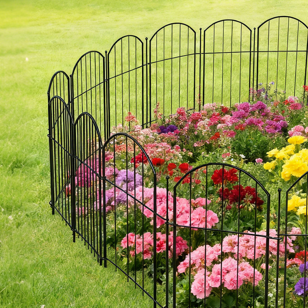 Metal Garden Fence Border Set