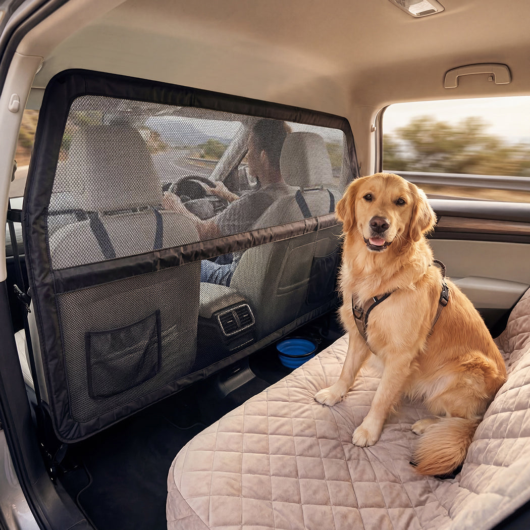 Dog Car Barrier Mesh Protector 142x81cm