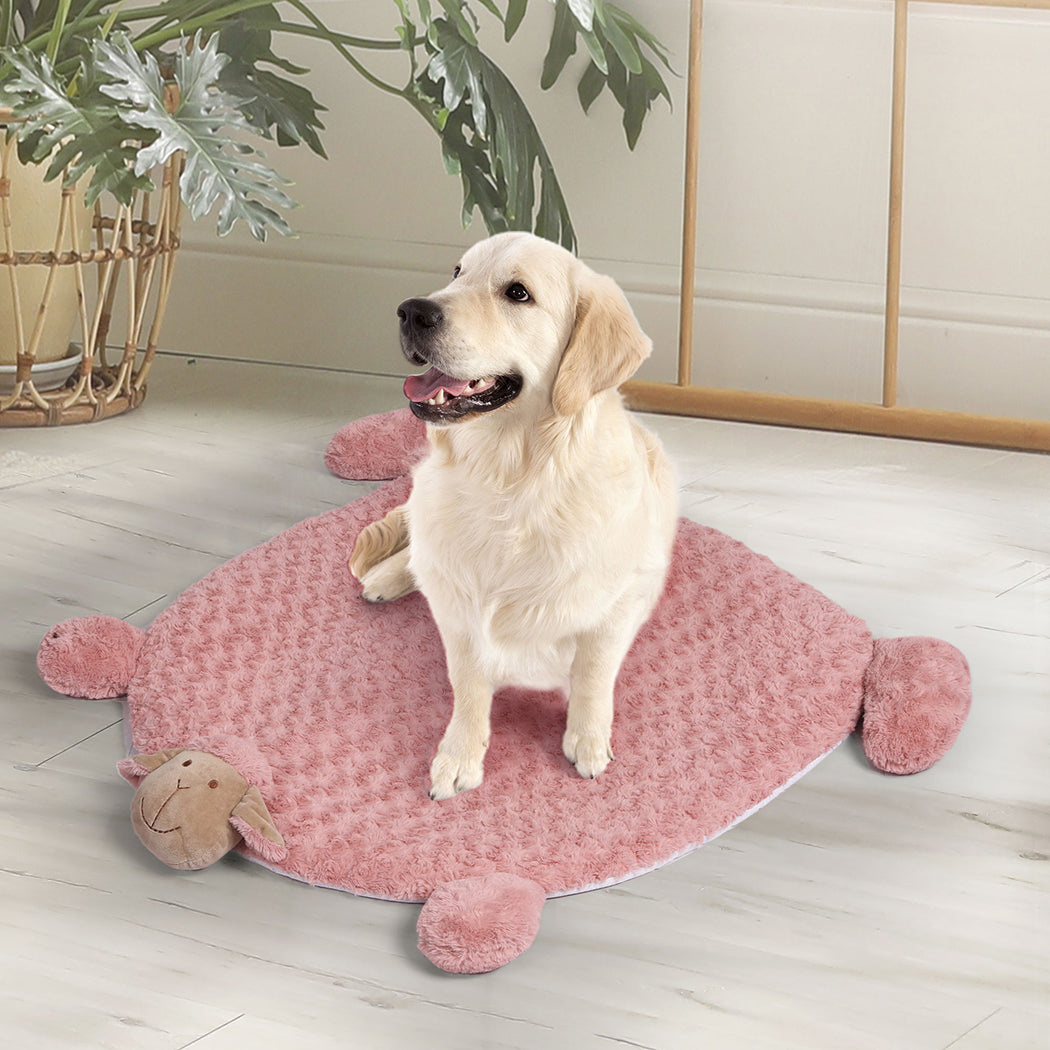 Pet Bed Cat Calming Beds Dog Squeaky L Pink Large
