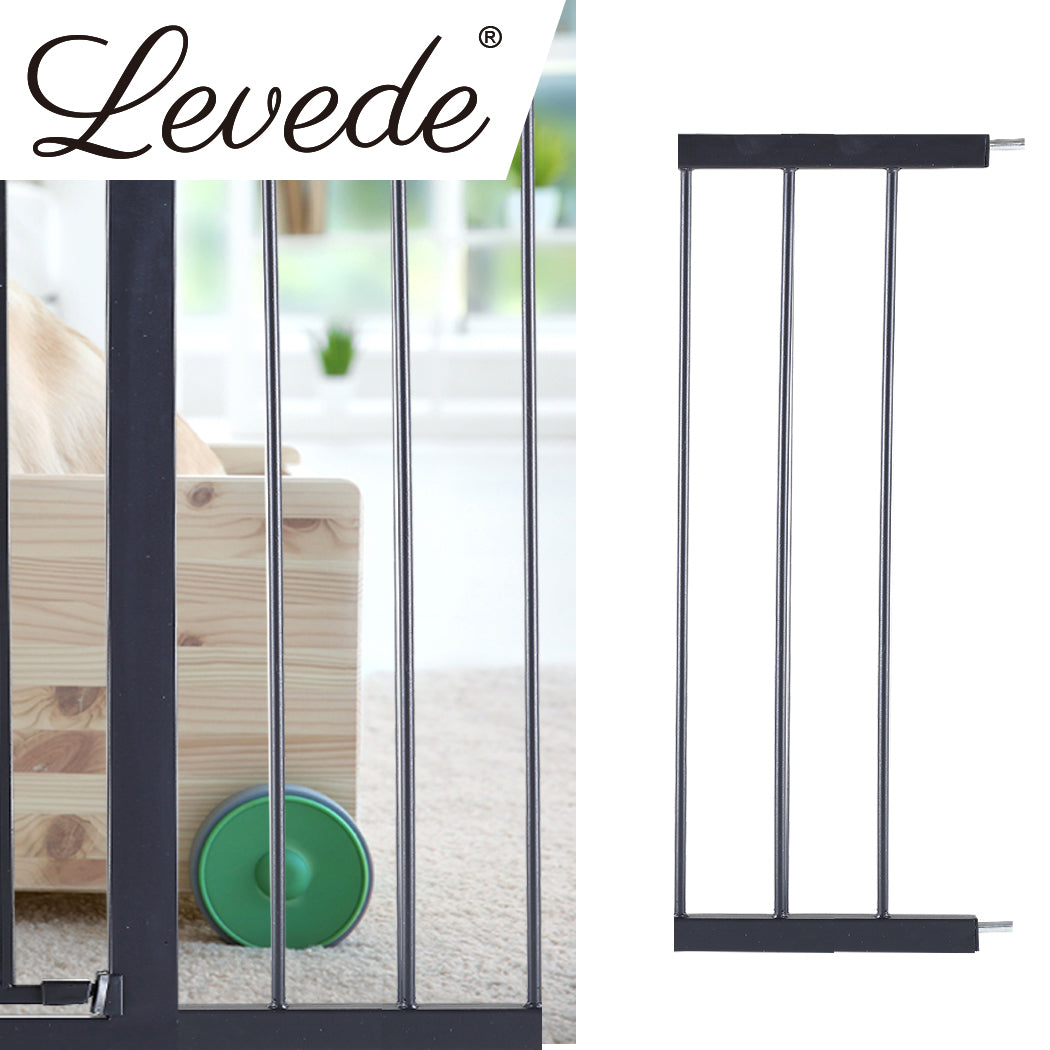Baby Safety Gate Adjustable Pet Black 20cm Extension - Kids Security