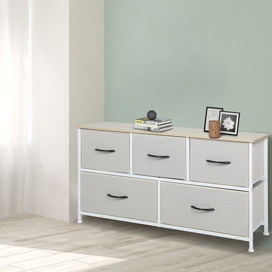 Storage Cabinet Tower Beige 45x30x45cm
