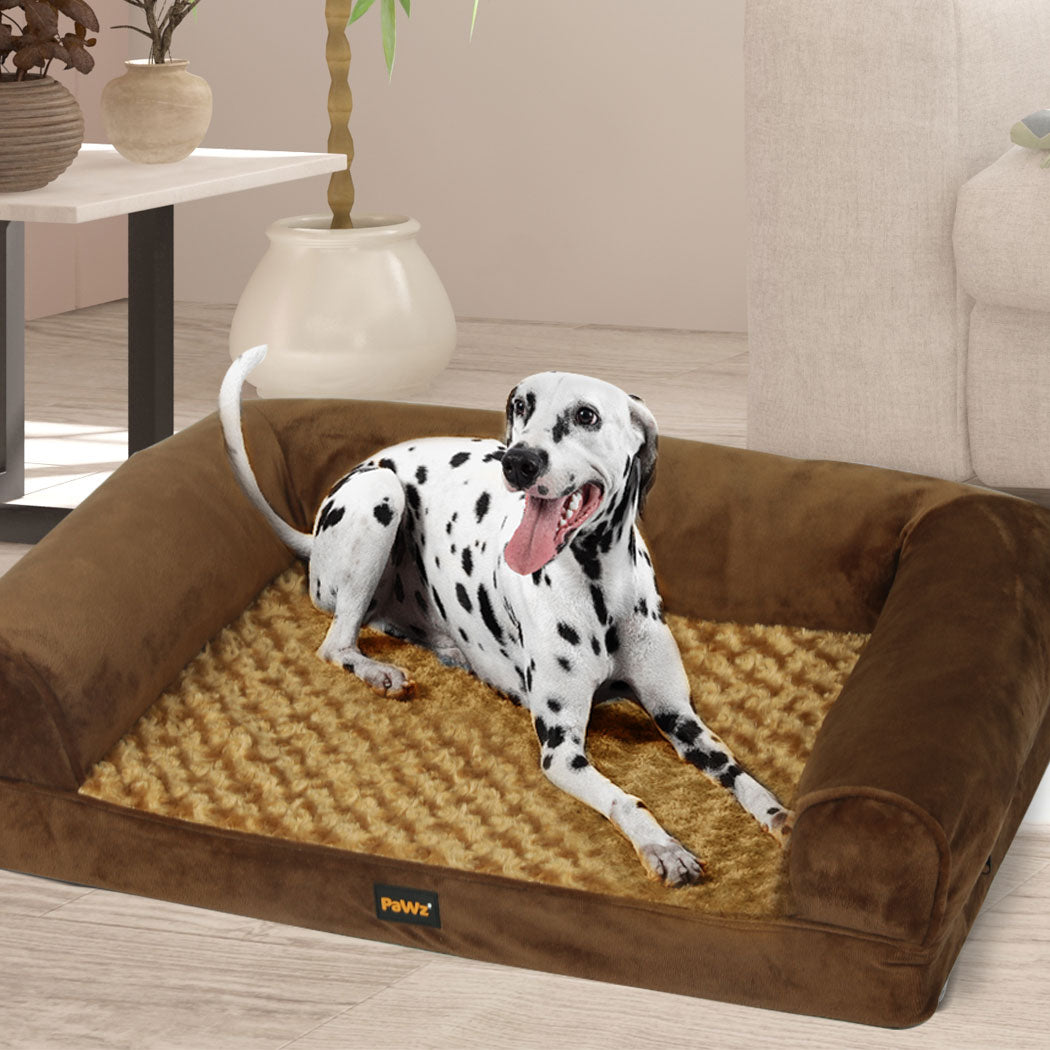 Pet Bed Sofa Dog Bedding Soft Warm XL Blue X-Large