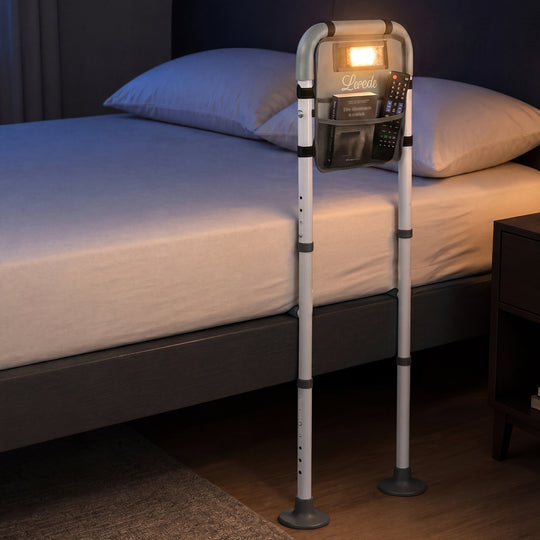 Bed Rail Elderly Adjustable Safety Handle LED Light with Furniture - photo 8