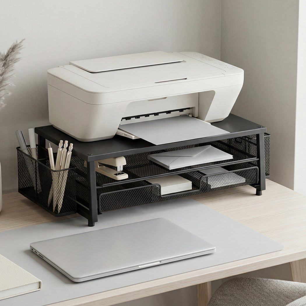Metal Monitor Stand Riser Desk Organiser | Simpledeals