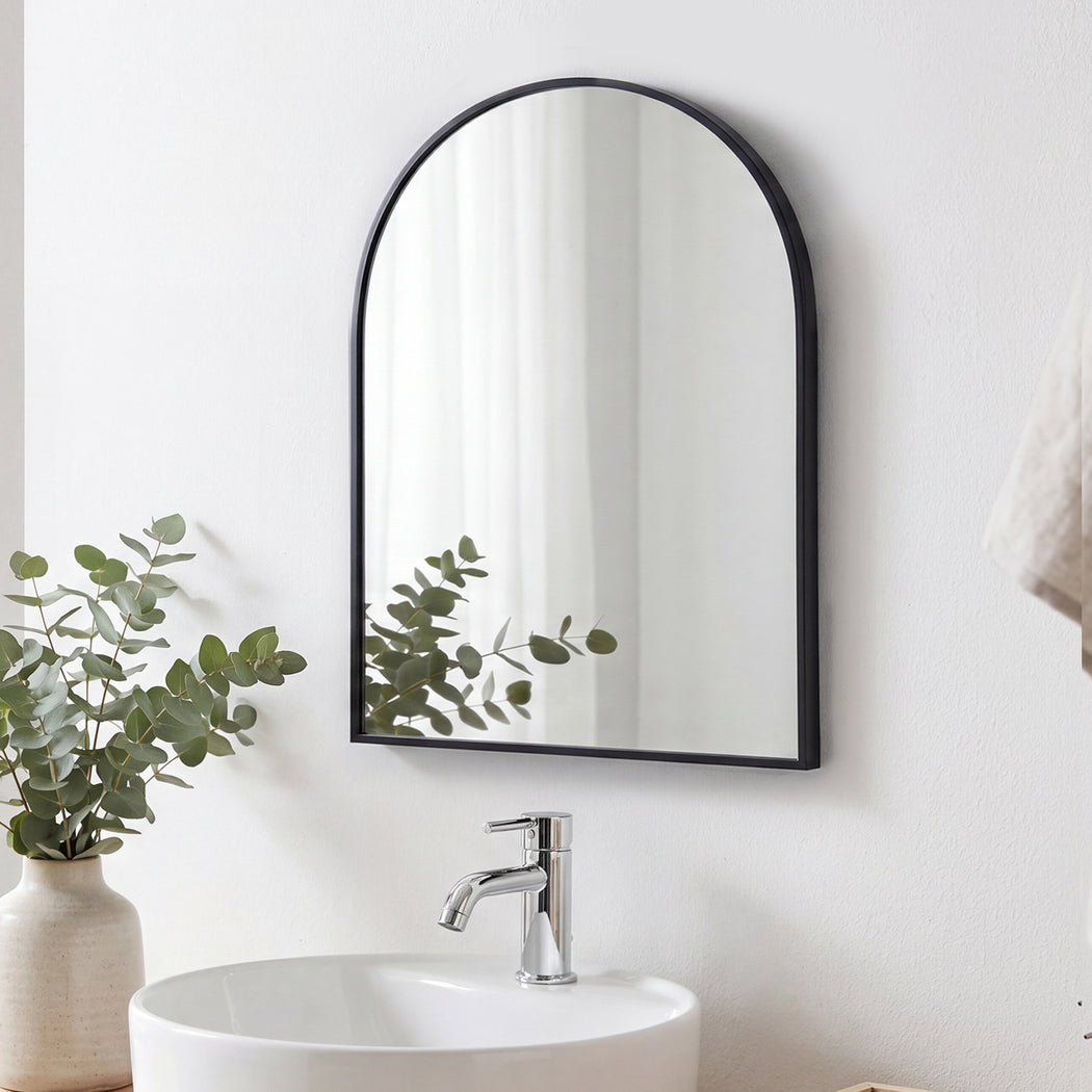 Wall Mirror Aluminium Frame Tempered Glass | Simpledeals