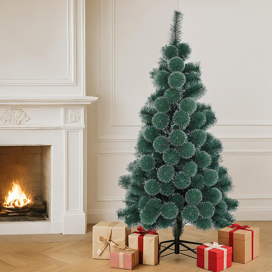 Ergonomic 1.5M 180 Tips Christmas Tree Full Pine Needle  Durable