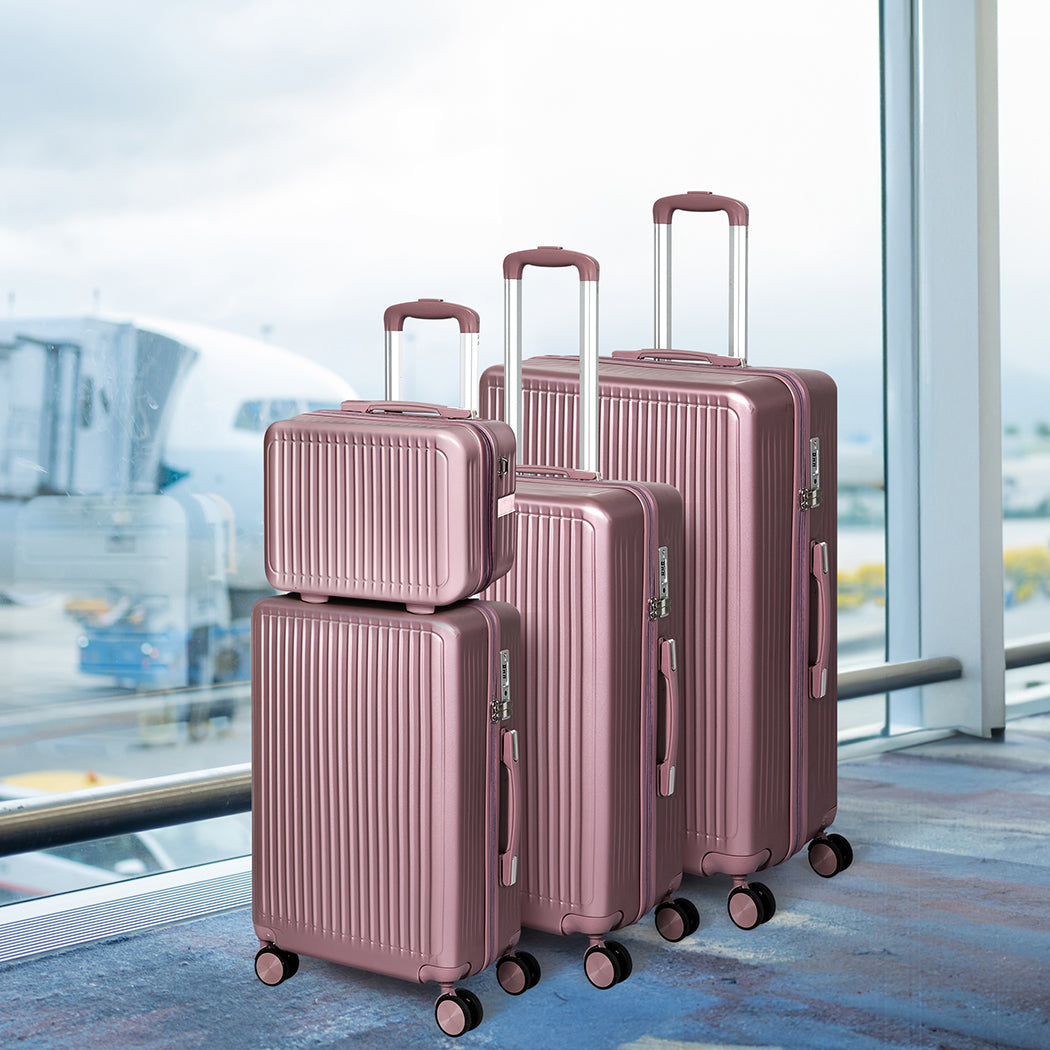 Rose Gold Luggage Trolley Set 33x17.5x23.5cm
