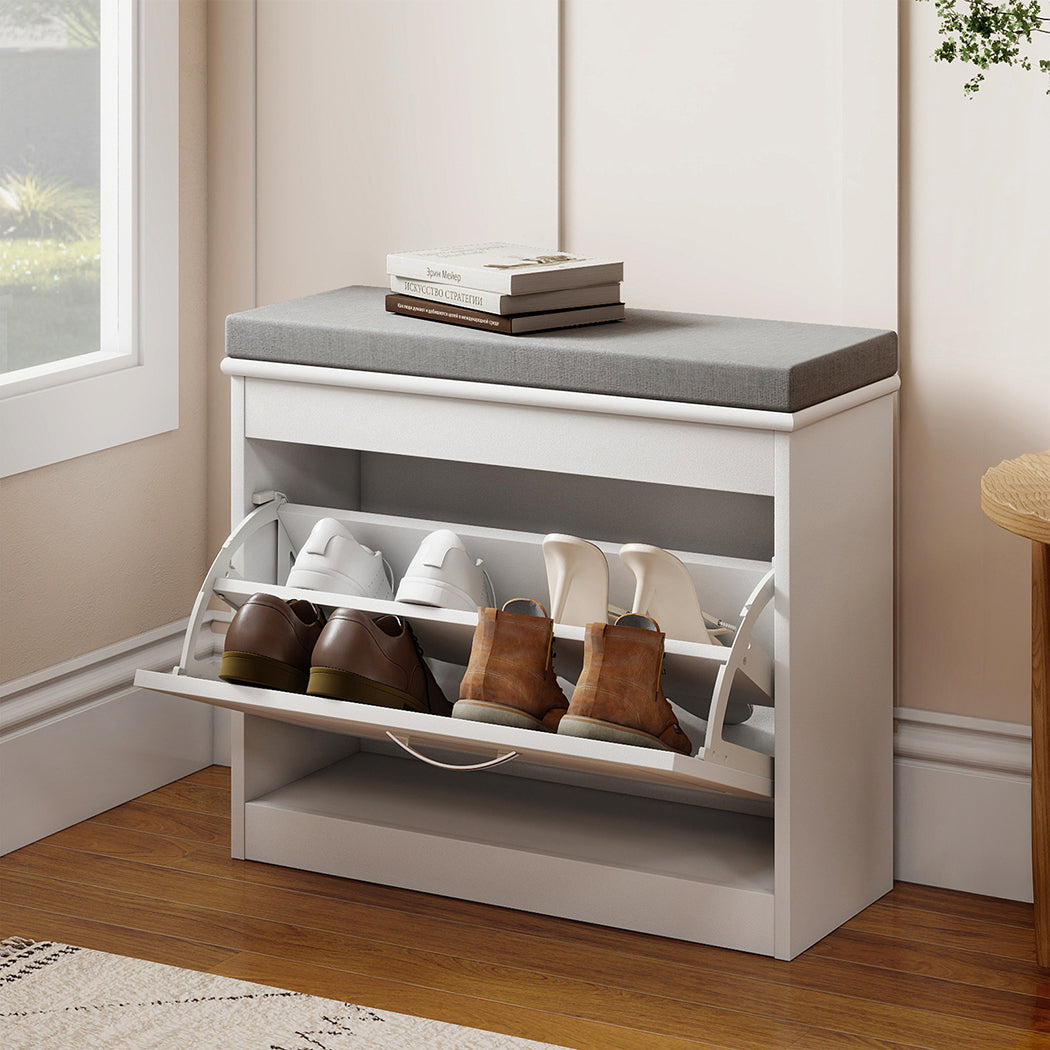 Shoe Rack Storage Bench 60x24x51cm