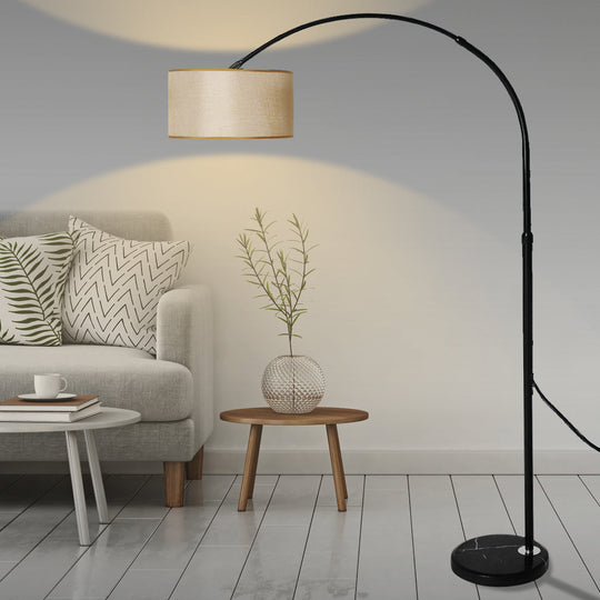 Modern LED Floor Lamp Adjustable Marble Base-Black | PayPal
