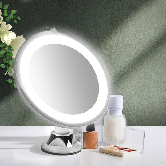 10x Magnifying Makeup LED Mirror 360 Dgree - Vanity Cosmetic Beauty Bathroom