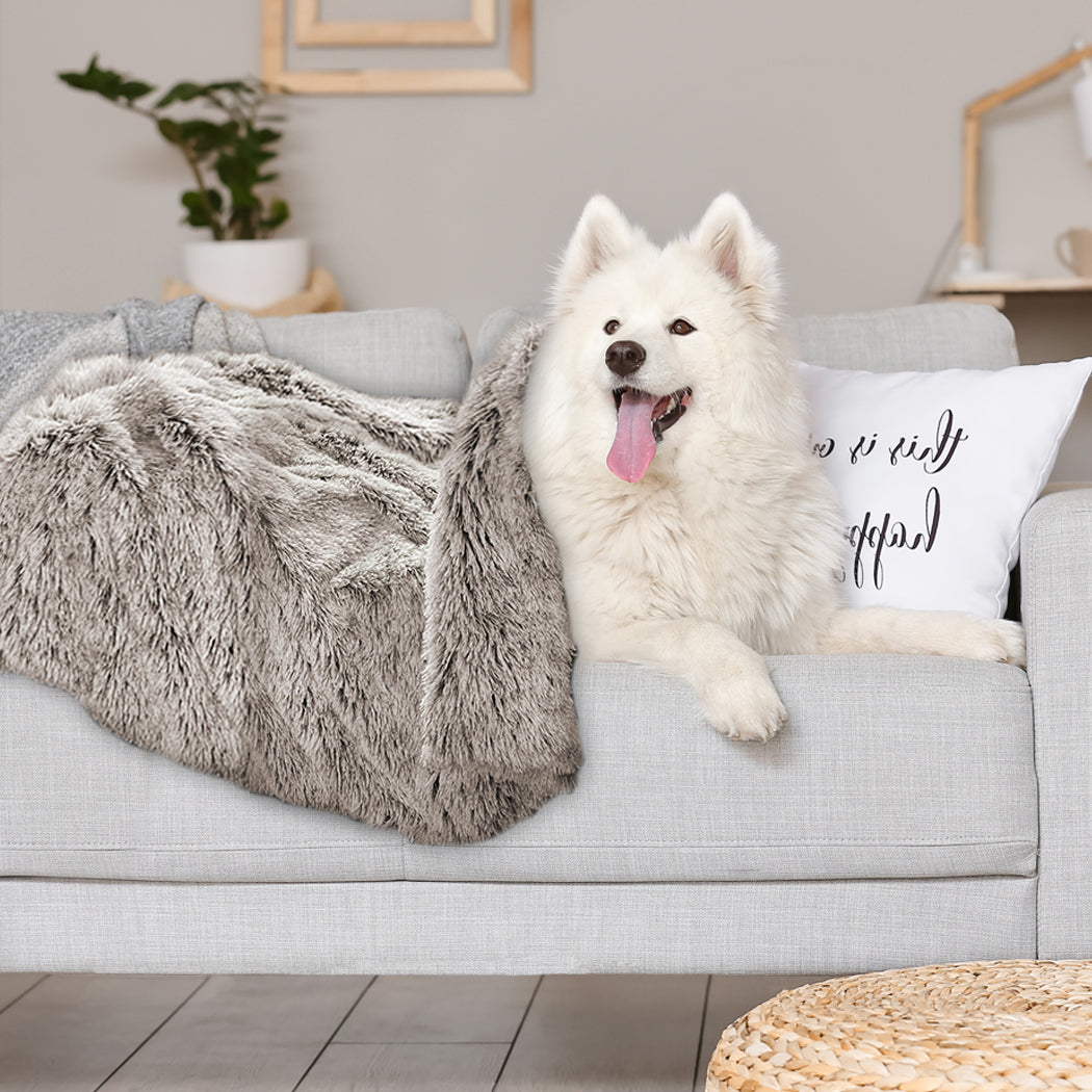 Dog Blanket Pet Cat Mat Puppy Warm Brown