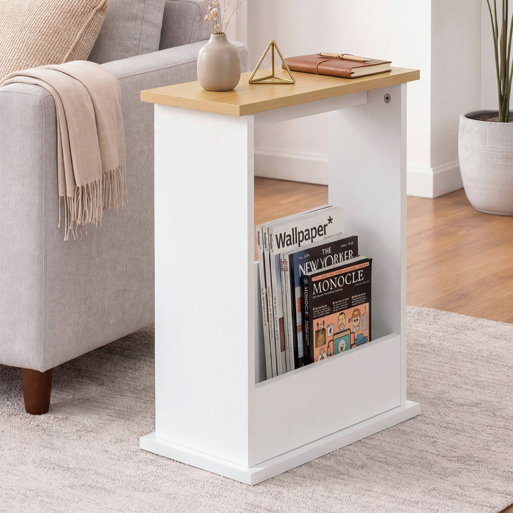 Slim Side Table Magazine Rack Storage | Simpledeals