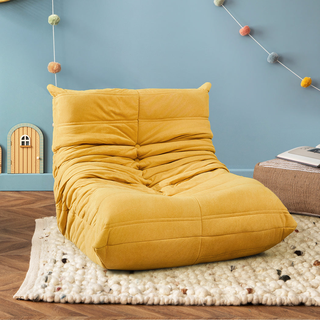 Kids Foam Sofa Chair Yellow 68x74x57cm