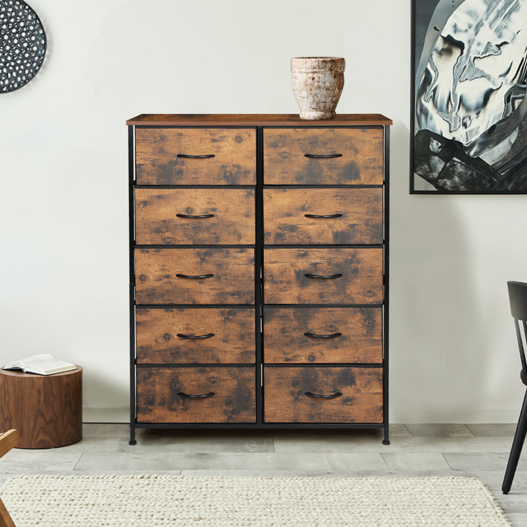 Storage Cabinet Tower Brown 88x30x112cm