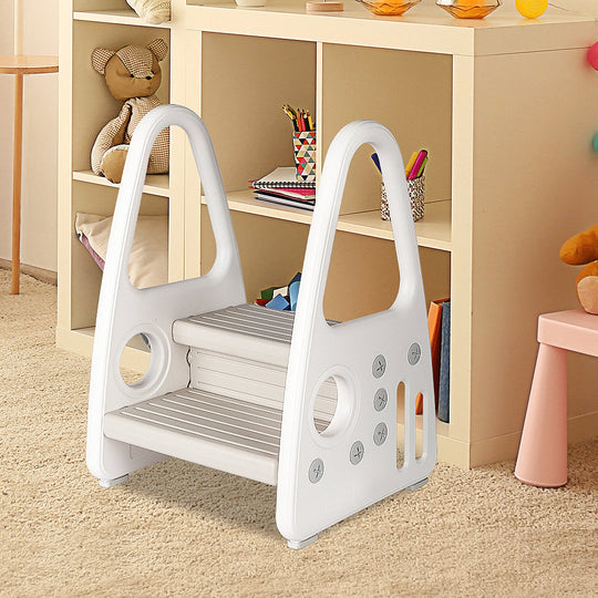 Toddler Step Stool Ladder Tower - Kids Double Standing Chair