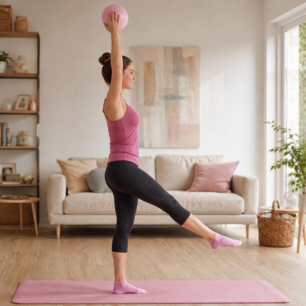 Pilates Kit 13 Piece Set Pink 45x43cm