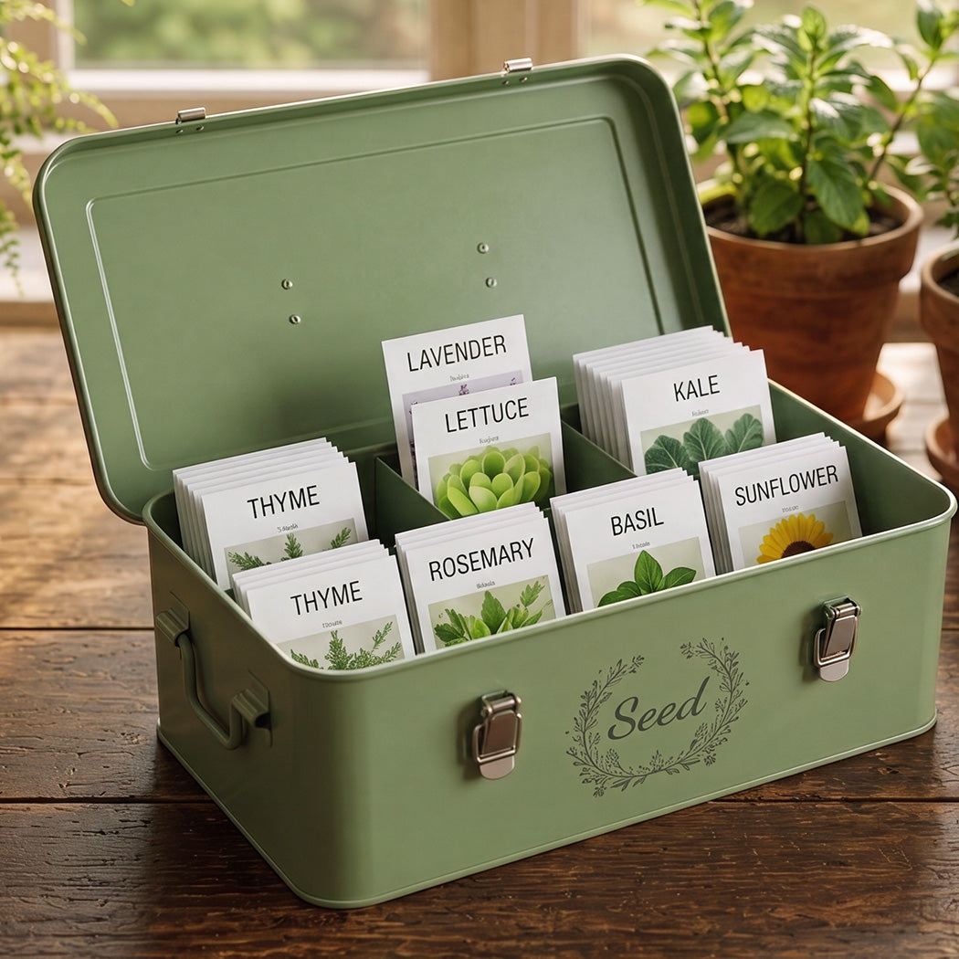 Seed Storage Box 4 Compartment 33x18x13.5cm