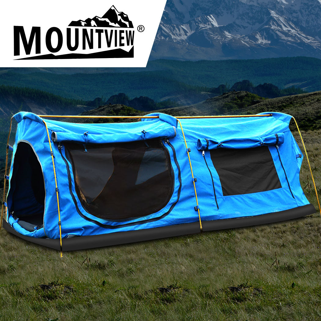 King Single Swag Camping Swags Blue
