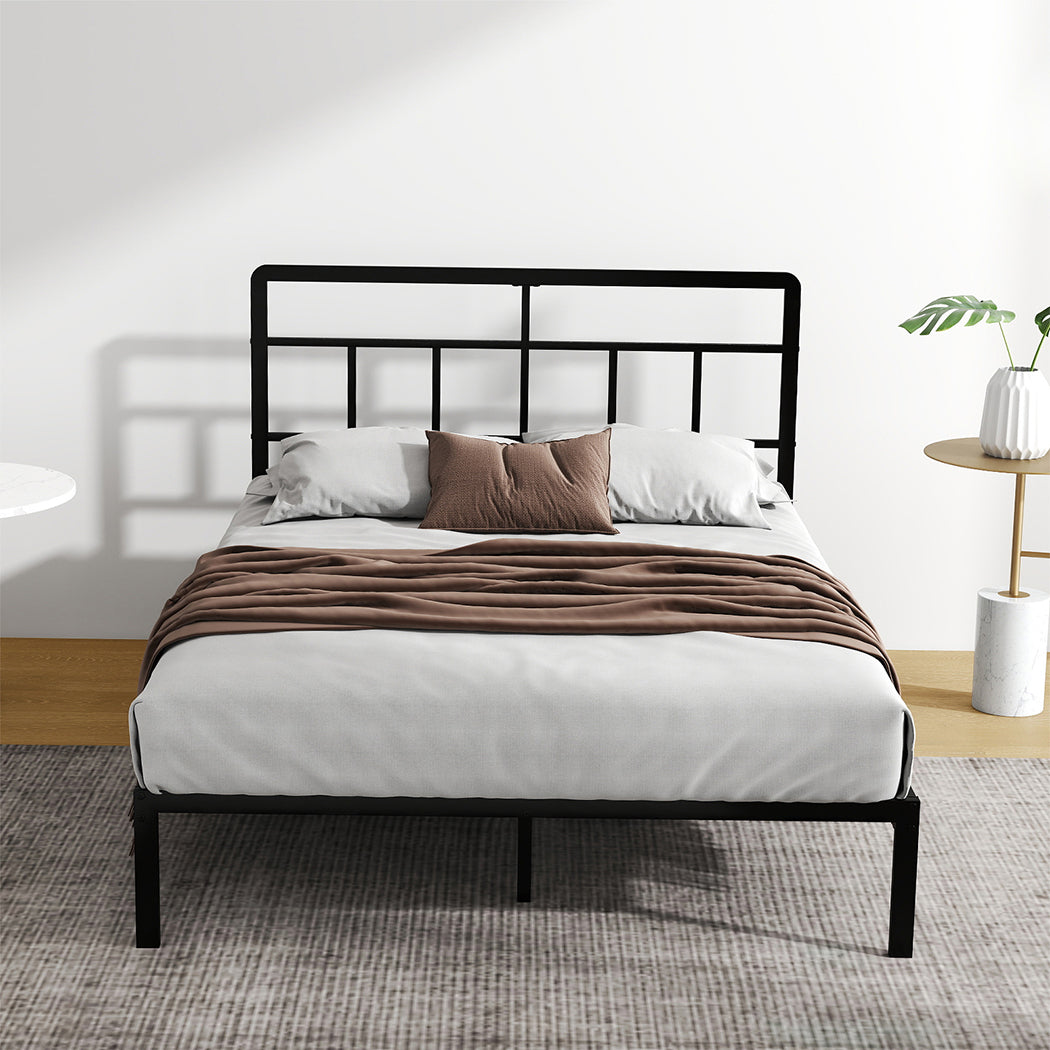 Double Bed Frame Metal Base 120x190cm