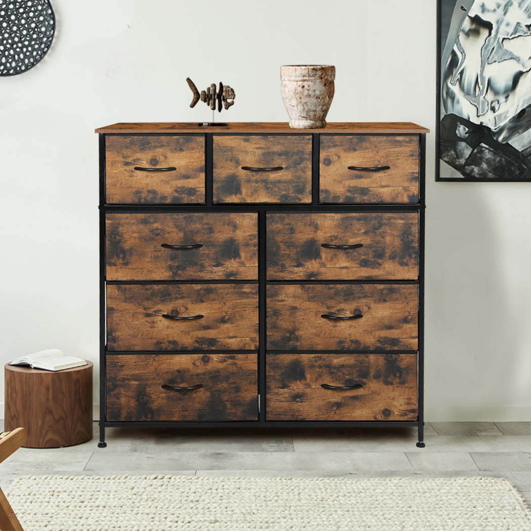 Storage Cabinet Tower Brown 100x30x99cm
