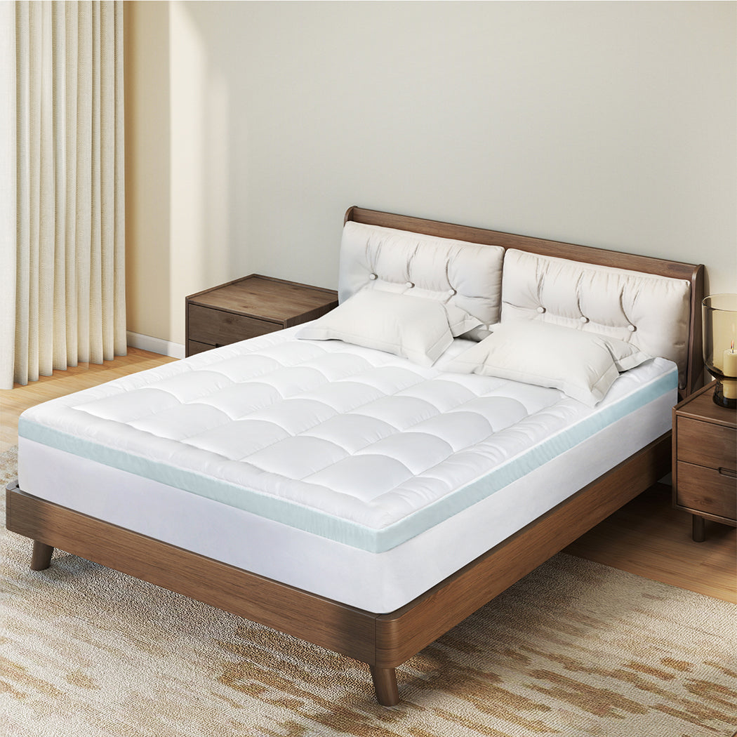 Memory Foam Mattress Topper 8cm Thick 137x190x8cm
