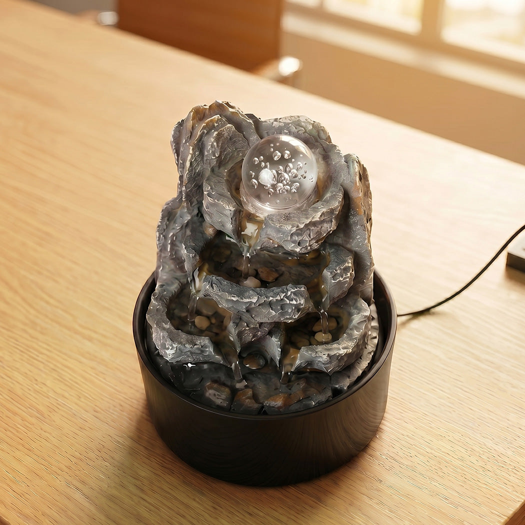 Tabletop Water Fountain Indoor Resin Feature | Simpledeals