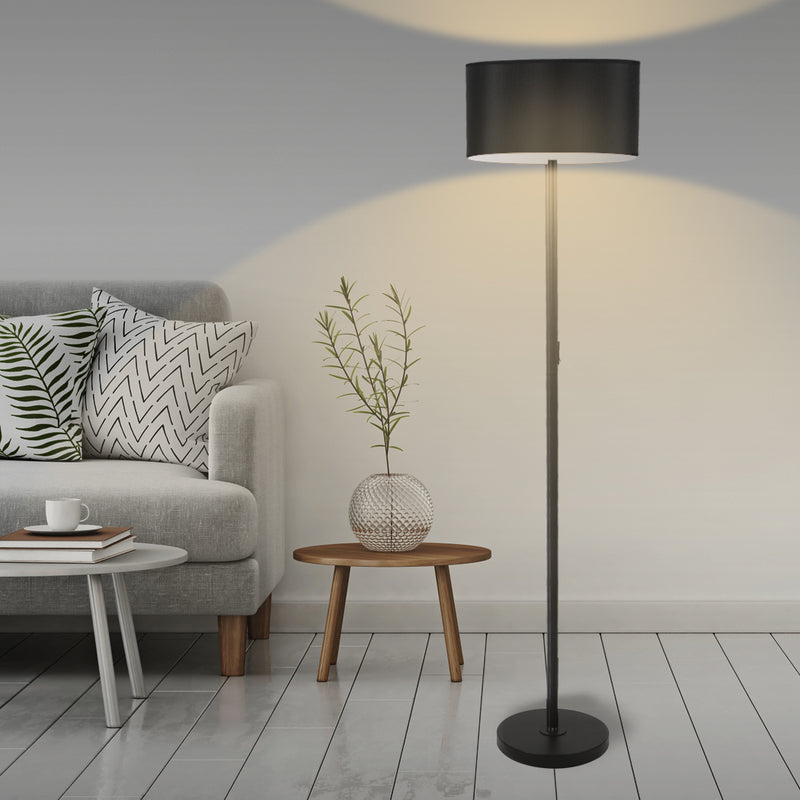 Modern Black LED Floor Lamp Stylish Reading Light Stand - SC4 id
