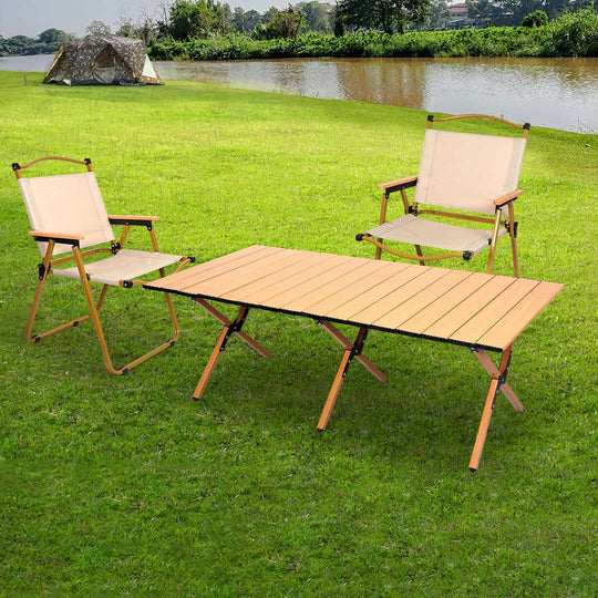 Folding Camping Table and Chairs Set Portable Outdoor