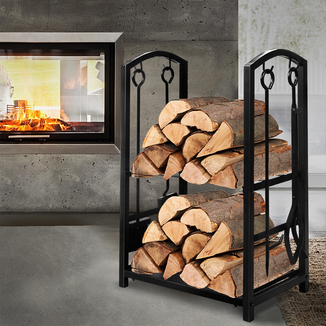 Firewood Rack 4 Fireplace - Traderight Large Holder Storage