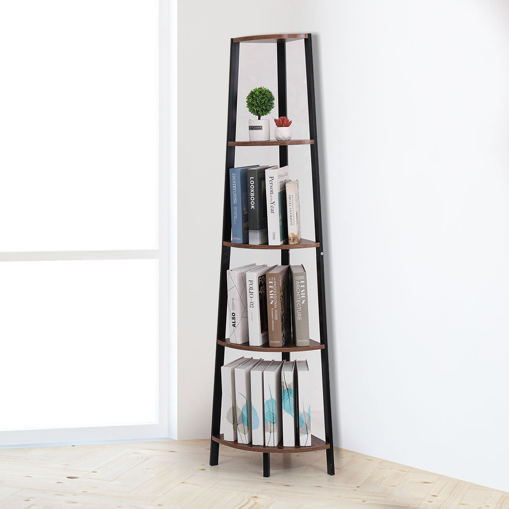 Contemporary 5 Tier Corner Shelf Industrial  Soft Cushion Classic